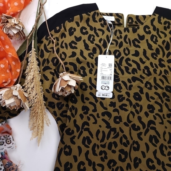 New Escada Olive Black Dress Sz 36 - Picture 13 of 16